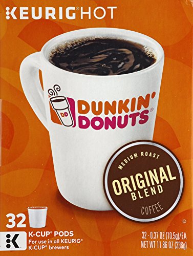 Dunkin' Donuts Original Blend Medium Roast Coffee, 32 K Cups for Keurig Coffee Makers - //coolthings.us