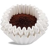 Coffee Filters 8-12 Cup, 7.875 inch x 3.25 inch, 100 Count Basket Coffee Filters, White Disposable 8 to 12 Cup Coffee Filter Paper