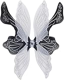 Loftus Magical & Mysterious Fairy Wings, Black White, One Size 28"