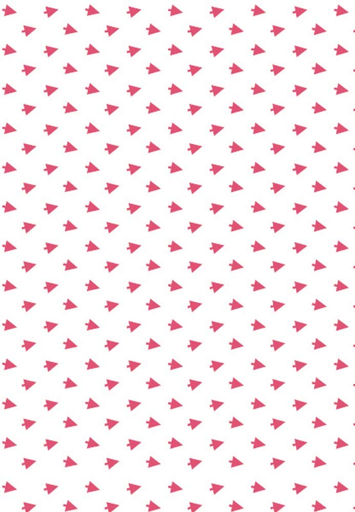 Clairefontaine - 393813AMZC - Silk Paper - Pack of 40 Folded Sheets - Size : 50x70cm - 18g - Design : Red Fir Trees - Gift Wrapping, Personalised gifts, DIY