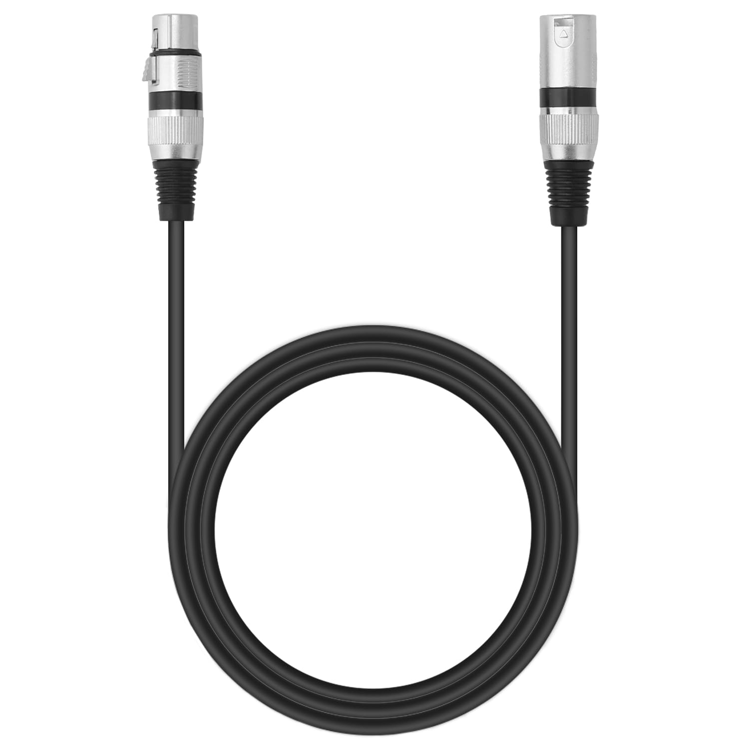 QWORK 2Pcs 5M XLR Male to Female Microphone Cable, Anti-interference, for Audio Mixer, Microphone, Speaker