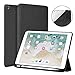 Soke Case Fits for iPad 6th/5th Generation with Pencil Holder - [Full Body Protection + Auto Wake/Sleep], Shockproof Soft TPU Back Cover for Apple iPad 9.7 inch 2018/2017, Black