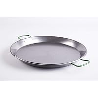 BelleVie Spanish Carbon Steel Paella Pan Diameter 18 1/2 in X Height 2 in