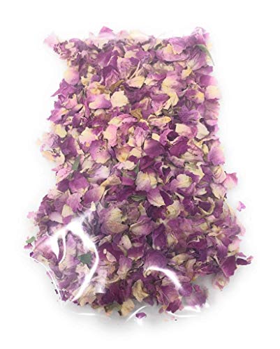 Pink Rose Petals, edible & organic, 0.35oz, the perfect addition to any salad, snack or smoothie bowl, hydrosol creating and DIY body care products, sprinkles for bath and decoration - Thumbnail 4