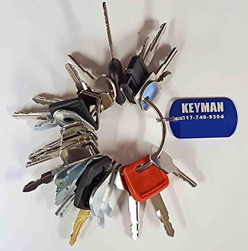 Keyman 21 Keys Heavy Equipment Key Set/Construction Ignition Keys Set