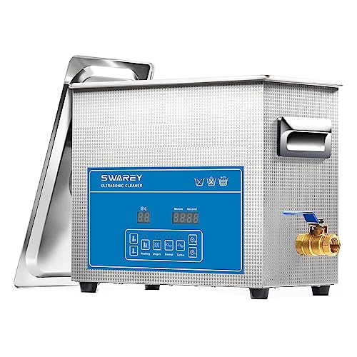 SWAREY Ultraschallreinigungsgerät 6.5L Professioneller Ultraschallreinigungsgeräte 40KHz mit Digitalem Timer und Heizung Ultraschallreiniger für Brillen Werkzeu