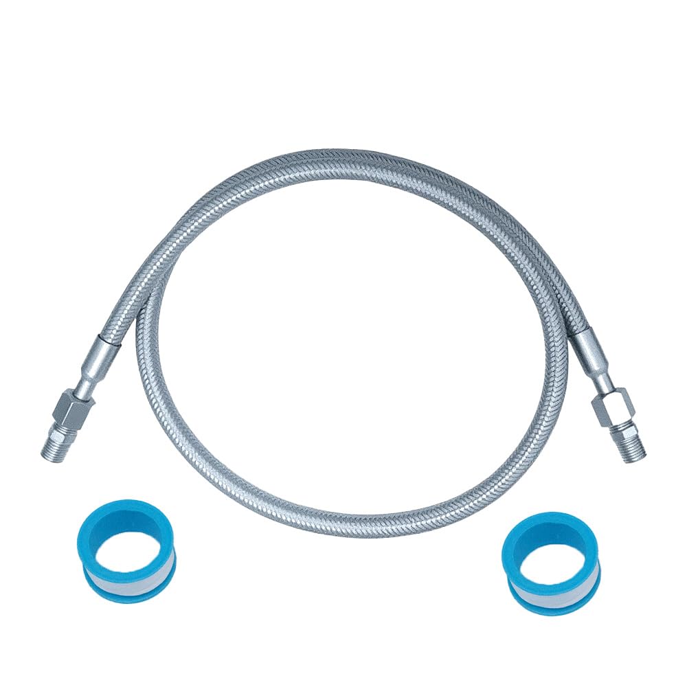 Photo 1 of 1/4" x 40" Compressor Jumper Hose with 1/4" NPT Connector (40" Length) & Two 1/4" NPT Male Fittings