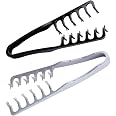 2 Packs Texture Comb - Wide & Fine-Tooth Volumizing Hair Styling Tool, Anti-Frizz Fluffy Hairbrush for Men & Women, Suitable