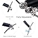Jump Rope Experience Levels - Speed - Adjustable - WOD - MMA - Boxing - Skipping Exercise - Jumping Workout & Fitness Training - Best for Double Unders (Black)