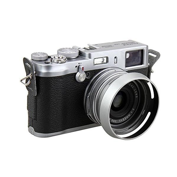 JJC LH JX100 Fuji Zonnekap Zilver, Schwarz – Bild 4