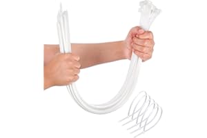 WLEAD Large Zip Ties Heavy Duty Outdoor 24 inch (50 Pack), Heavy Duty Zip Ties 120 lbs Tensile Strength Outdoor UV Resistant,Awnings Tying Branches Bundling of Crops Fixed Water Pipes