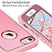 ULAK iPhone 8 & 7 Case, Shock-Absorbing Flexible Durability TPU Bumper Case, Durable Anti-Slip, Front and Back Hard PC Defensive Protection Cover for Apple iPhone 7 4.7 inch,Rose Gold Bling