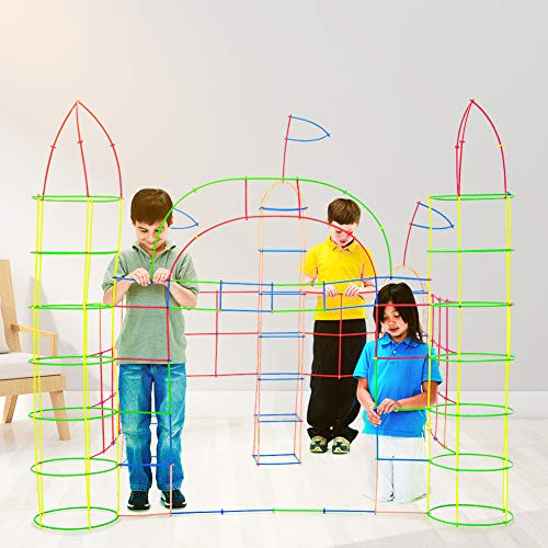 Straw Constructor Building Toy 1000 Pcs for Kids Age 312, Stem Activities Straws and Connectors