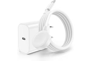 CIONUM Apple Watch Fast Charger with USB C iPhone Charger Block Plug, Magnetic iWatch Charging Cable 6ft and Type C Charger for Apple Watch Series Ultra 2/Ultra/Series 9/8/7/SE/6/5/4/3
