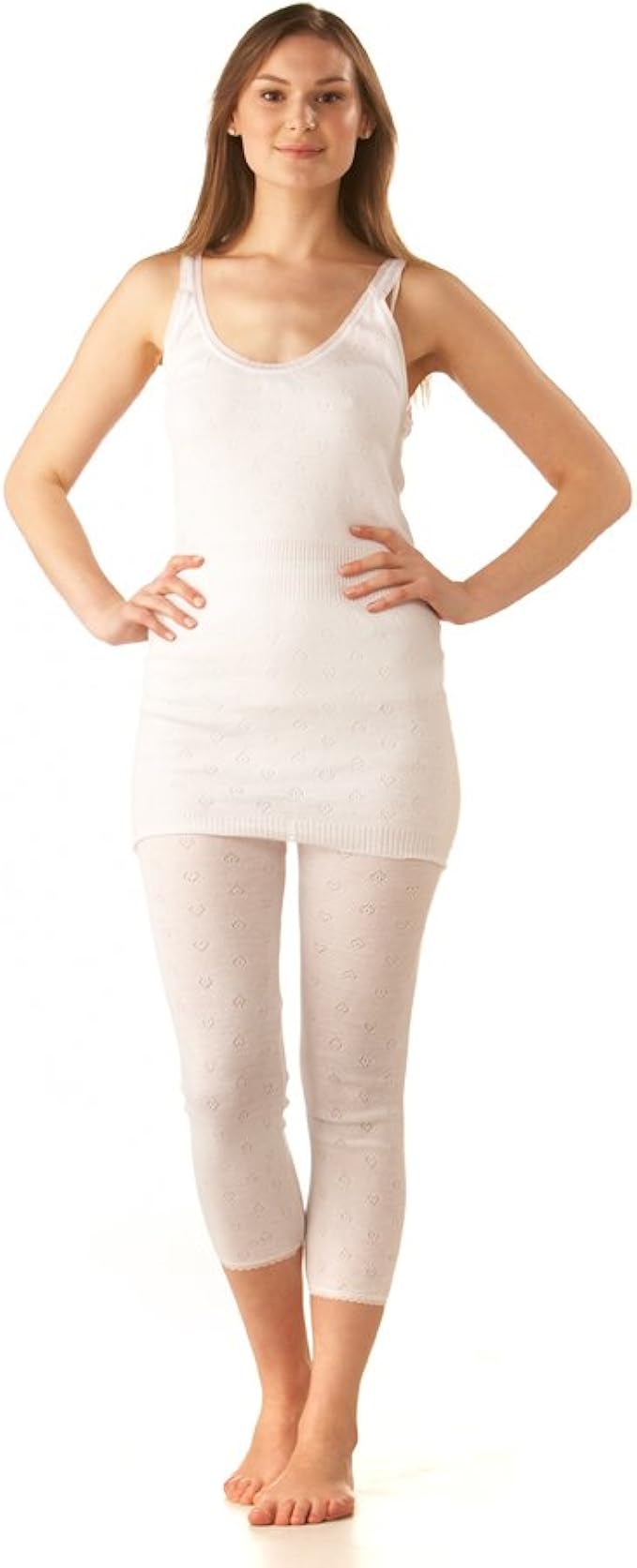 Ladies Thermal French Neck Vest. 1012 to 1820 (£4.99 inc Free P&P
