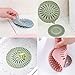 Shower Hair Drain Catcher, 4 Pack Hair Catcher Shower Drain Cover for Bathroom and Kitchen, Bathtub Drain Hair Catcher, Reusable Rubber Sink Strainer