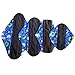 4pcs/lot Reusable Washable Waterproof Bamboo Charcoal Cloth Menstrual Sanitary Maternity Mama Pads (WSDA4)
