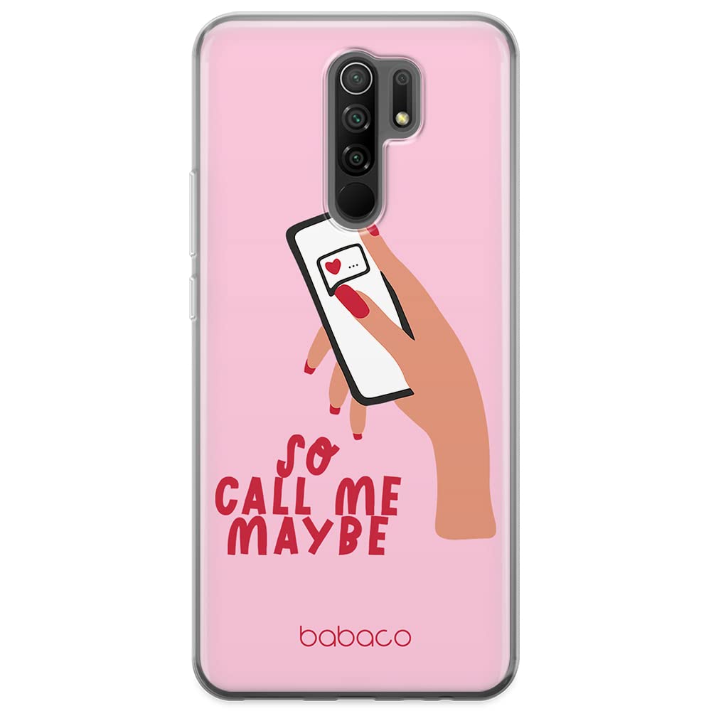 Babaco ERT GROUP mobile phone case for Xiaomi REDMI 9 original and officially Licensed pattern Call me maybe 001 optimally adapted to the shape of the mobile phone, case made of TPU