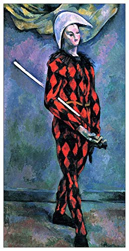 ArtPlaza Cezanne Paul-Harlequin Panel Decorativo, Madera MDF, Multicolor, 50x100 Cm