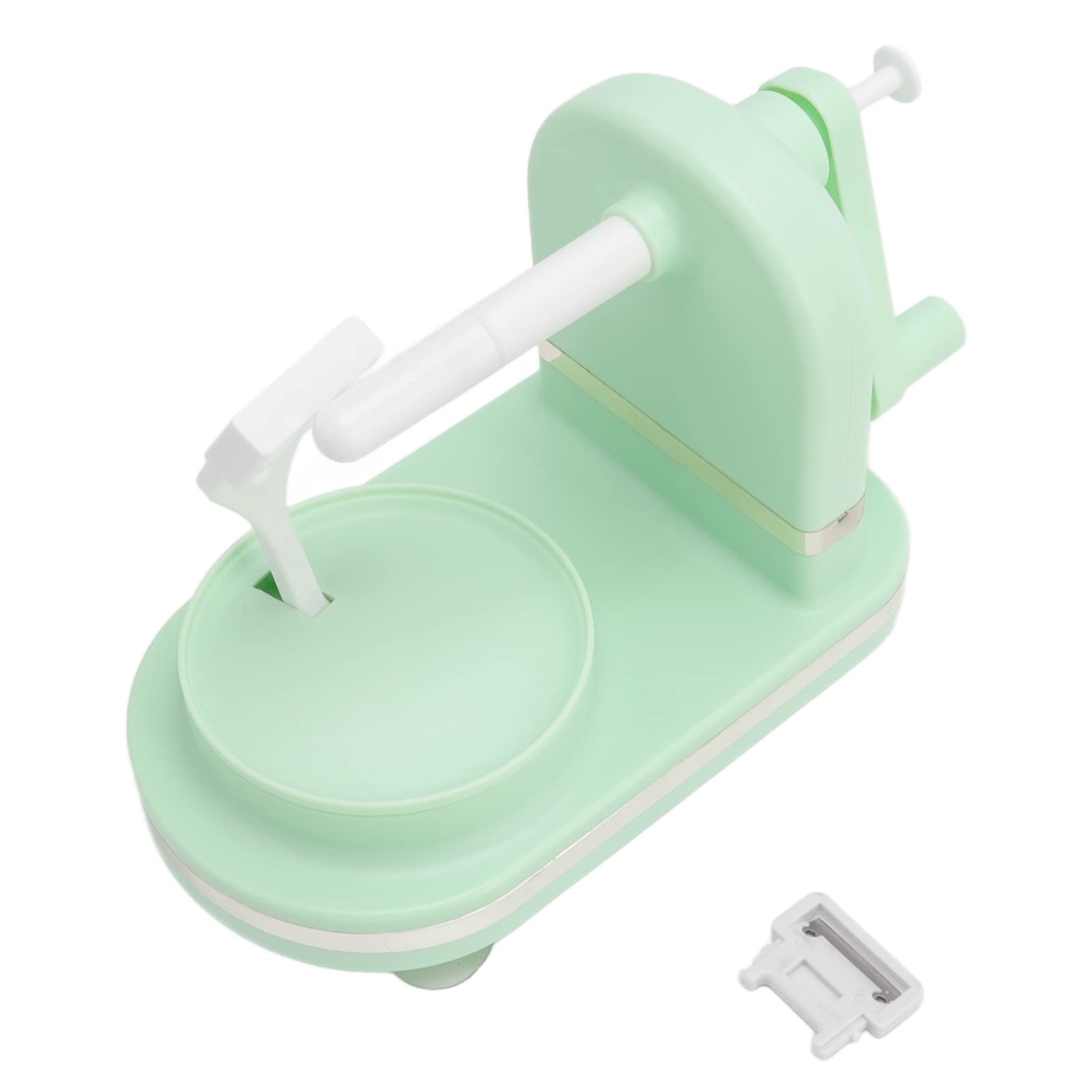 AUNMAS Hand Crank Apple Peeler, PP and Stainless Steel Fruit Peel Machine Green Apple Peeler Scraper Apple Peeling Tool Kitchen Machine for Peeling Fruit