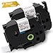 Wonfoucs 2 Pack Compatible Brother P-Touch TZe-251 TZ251 Label Tape, Black on White Standard Laminated Cassettes, 1