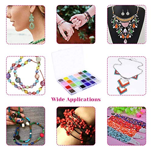 image for Beads for Bracelets, Anezus 14400 Pcs Pony Seed Beads Bracelet Beads S