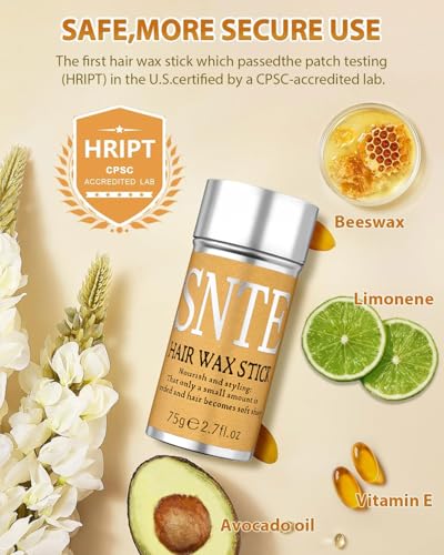 Samnyte Hair Wax Stick, Gel Tamer for Flyaways, Nourishing Slick Stick Pomade for Women & Kids, Slick Back & Styling Cream, Hair Styling Accessories for Teen Girls Gifts, 2.7 Fl Oz | Nourishing