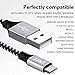 USB C Cable,XIAE 5Pack (3/3/6/6/10FT) Nylon Braided Fast Charging Cable Aluminum Housing Compatible with Samsung Galaxy S10 S9 Note 9 8 S8 Plus,LG V30 V20 G6,Google Pixel,Huawei P30/P20-Black&White