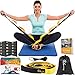 Stretching Strap Band with loops for Therapy, Fitness, Pilates Exercises, Yoga and Athletes, stretch strap - by clanno