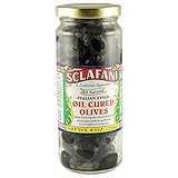 Sclafani Oil Cured Olives Italian Style 7 oz jars (2 Pack)