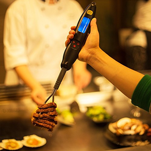 Meat Thermometer, Mayetori Digital Instant Read Cooking Thermometer Fork, BBQ Large Thermometer