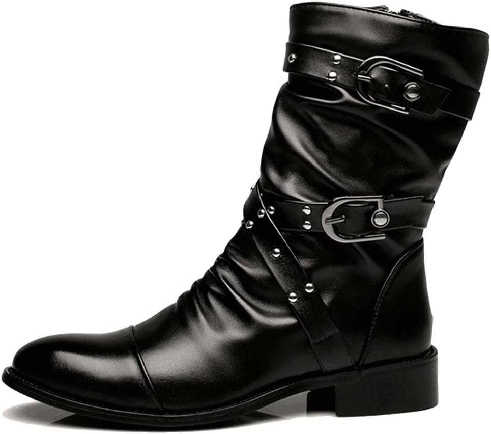 Martin botas para hombre mitad de la pantorrilla botas del tobillo de