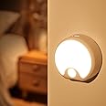 Motion Sensor Light Indoor Rechargeable 3PACK,65 Lumen+3 Modes Sensor Lights Indoor, Just-Stick-it Stairs Lights Indoor Motion Light Indoor,Rechargeable Motion Sensor Light Indoor Motion Sensor Light