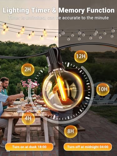 Guirlande Lumineuse Exterieure Dimmable, 30m Guirlande Guinguette Exterieur
