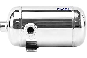 VUYOMUA 304 Stainless Steel High Pressure Mini Small Portable Air Tank Air Reservoir Water Storage Tank (0.5L-SG)