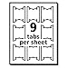 Avery Printable Hanging File Folder Tabs, 1/5 Cut, White, 90 Total (5567)