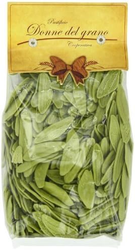 Italian "Donne del Grano" Olive Leaf Pasta (Foglie d'Oliva), 17.6 Ounces,10 Per Case by Donne Del Grano