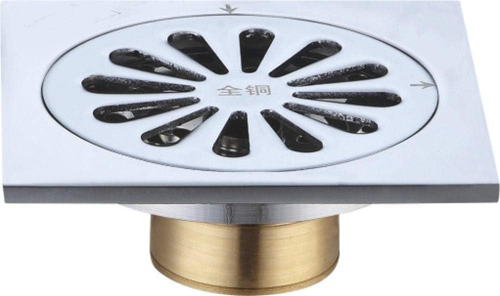 ZTMN Ducha Desagüe Residuos Rejilla Colador Cuadrado Desplazamiento