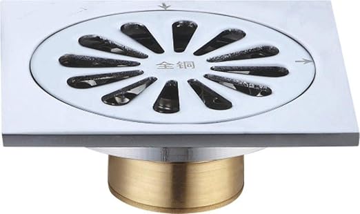 ZTMN Ducha Desagüe Residuos Rejilla Colador Cuadrado Desplazamiento