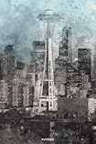 Notebook: Seattle | college book | diary | journal | booklet | memo | composition book | 110 sheets - ruled paper 6x9 inch by Look at my book
