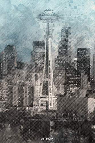 Notebook: Seattle | college book | diary | journal | booklet | memo | composition book | 110 sheets - ruled paper 6x9 inch by Look at my book