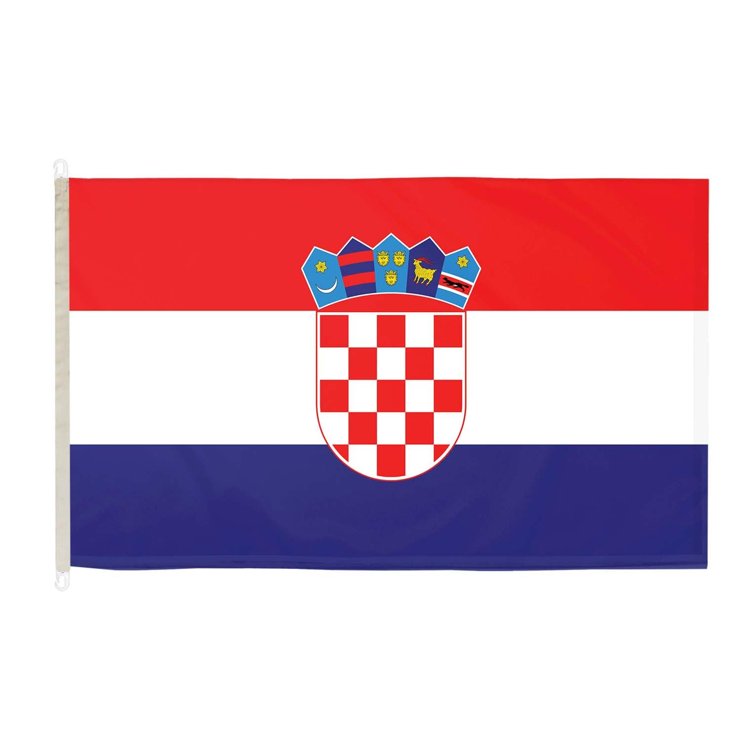 Croatia DuraFlag with Clips 5ft x 3ft Premium Quality Flag 150cm x 90cm