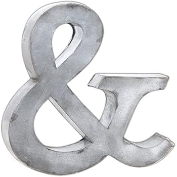 The Country House Collection Tin Letters (&)