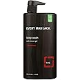 Every Man Jack Men's Body Wash - | 33-ounce Twin Pack - 2 Bottles Included | Naturally Derived, Parabens-free, Pthalate-free, Dye-free, and Certified Cruelty Free (Cedarwood)