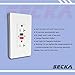 GFCI 20 Amp 125 Voft TR Wall Outlet. SECKATECH Tamper-Resistant | Weather-Resistant | Commercial Grade Standard Wall Socket, Automatically Tests Receptacle with 2 Free Wall plates(UL Listed) 1PACK