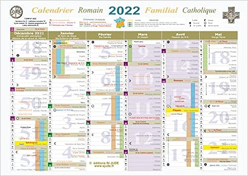 Saints De Glace 2023 Calendrier Amazon.fr - Calendrier Familial Catholique 2022 Classique A4 - Saint Jude -  Livres