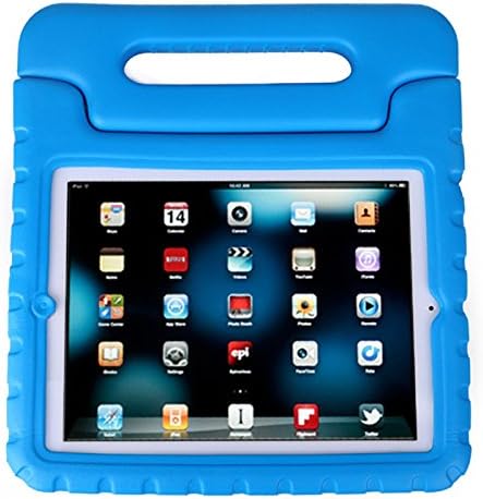 iPad case ,Multi Function Child / Shock Proof Kids Cover Case with Stand / Handle for Apple iPad 2nd / 3rd / 4th Generation Tablet (Blue)