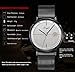 SONGDU Men's Fashion Date Slim Analog Quartz Watches with Stainless Steel Mesh Band (Grey)