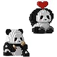 QMEAKMONY Mini Building Blocks Panda Sets Cute Micro Mini Panda Building Bricks for Adults Micro Nano Bricks Perfect Party Favors for Teenagers. (389 PCS)