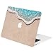 TOP CASE - Retro Series Rubberized Hard Case Compatible with MacBook Air 13
